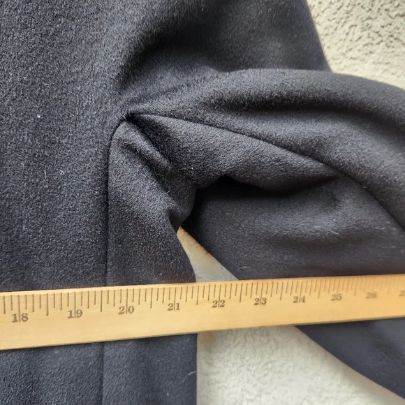 SAKS FIFTH AVENUE Women's Coat Large Wool Luxury Vintage Double Breasted Long - Picture 6 of 9